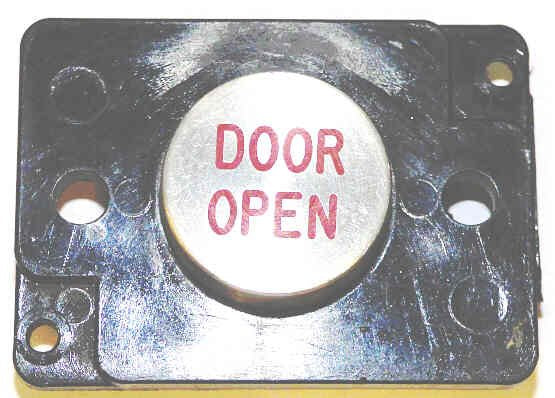 PRESSEL, BUTTON, MONITOR, WITH CONTACTS, SS, MARKED 'DO' IN RED
