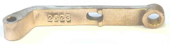 HOLDER, BRONZE, 4 1/4 X 5/8 3 HOLES (SEE BELOW) PAYNE # 2623