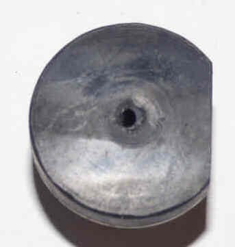 BUTTON, SS, BLANK, 3/4 X 5/8 TOP, 1 X 3/16 FLAT BASE, ONE SIDE SQUARED
