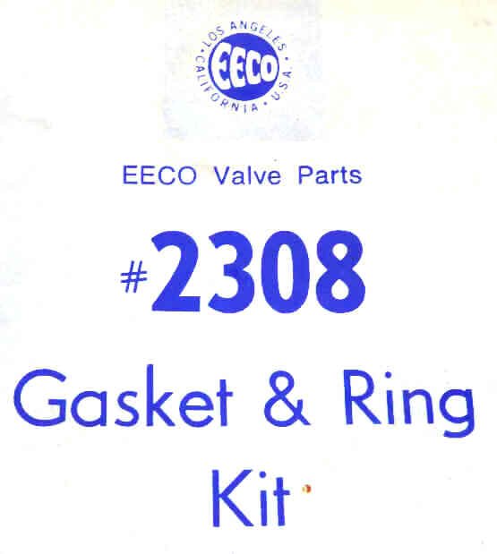 KIT, GASKET & SEAL, EECO # 2308