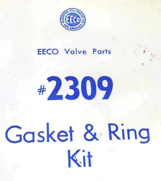 KIT, GASKET & SEAL, EECO # 2309