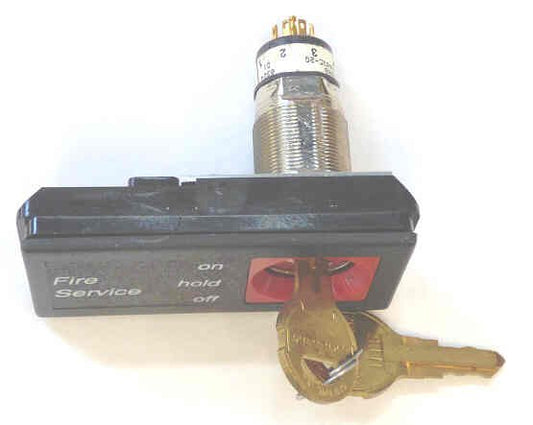 SWITCH, KEYED, FIRE SERVICE, SES ANSI PHASE 2, OTIS # 7069AH58