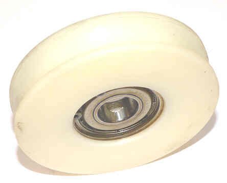 ROLLER, HANGER, NYLON, 3.375 X .750, .669 BEARING BORE STALEY # 13013-2A