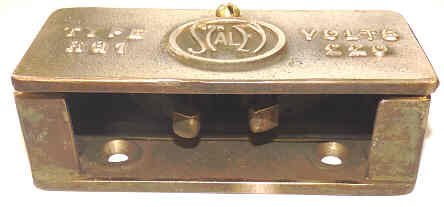 SWITCH, GATE, VINTAGE, SOLID BRASS, COMPLETE AS SHOWN