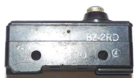 SWITCH, MICRO, SPDT, TOP PLUNGER ACTUATED MICROSWITCH # BZ-2RD