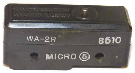 SWITCH, MICRO, SPDT, PIN PLUNGER, 20A, 125VAC MICROSWITCH # WA-2R