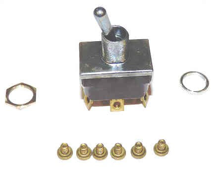 SWITCH, TOGGLE, DPDT, 15A, 125 VAC MCGILL 0121-0003