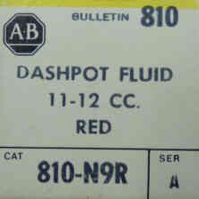 FLUID, DASHPOT, RED ALLEN BRADLEY # 810-N9R