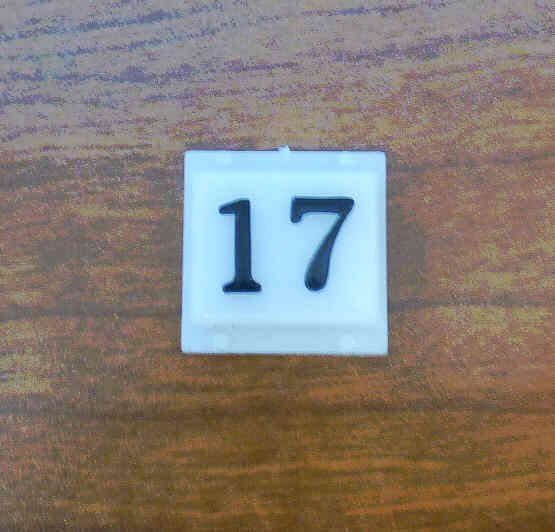 INSERT, POSITION INDICATOR, # 17, OBSOLETE STALEY # 11028-9A