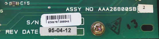 BOARD, CIRCUIT, TOP OF CAR TAPE READER OTIS #AAA26800SB2 ACA22439E6