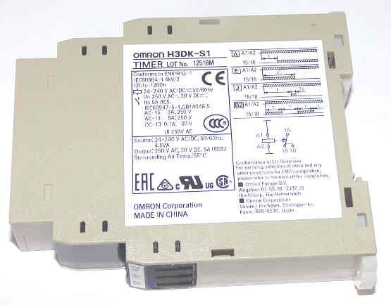 TIMER, .1 SECOND TO 1200 HOURS, 24-240 VAC/VDC OMRON # H3DK-SI