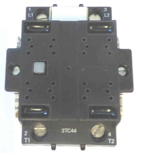 CONTACTOR, POWER, SIZE 2, 2 POLE, 32 AMP, 24 VDC SIEMENS # 3TC4417-OAB4