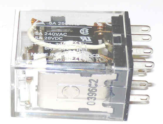 RELAY, ICE CUBE, 2PDT, 24 VDC, NEON OMRON MY2N-24VDC