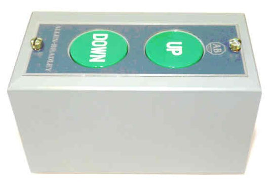 PUSHBUTTON STATION, UP-DOWN, STANDARD DUTY ALLEN BRADLEY # 800S-2SC