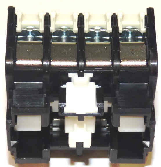 CONTACT, ASSEMBLY, AUXILIARY, 3 N.O./1 N.C CONTACTS MITSUBISHI # UN-AX4