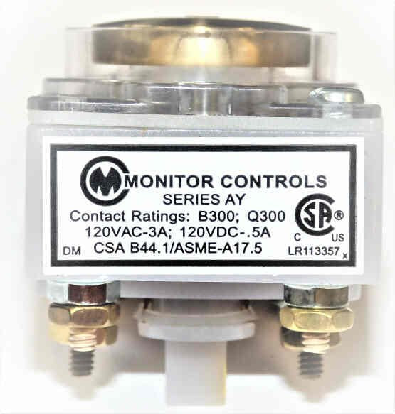 BUTTON, MONITOR, COMPLETE, BRONZE CAP, LED, 120VAC/VDC AF SERIES