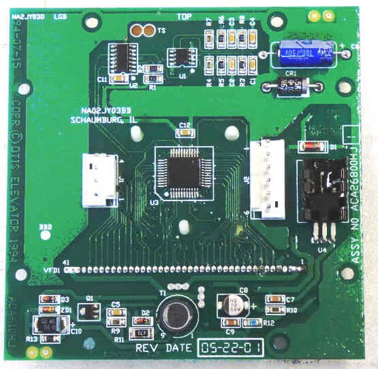 BOARD, CIRCUIT , 2 CHARACTER DISPLAY OTIS # ACA26800HJ1
