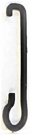 HOOK, PAD, BLACK, PLASTIC, EDGE HANGING, 15/16 X 4 1/4