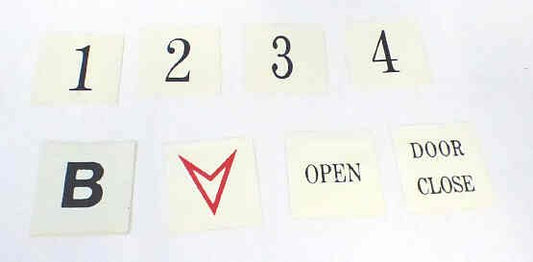 INSERT, SQUARE, MARKED DOOR CLOSE US # 467-01012-007-DC