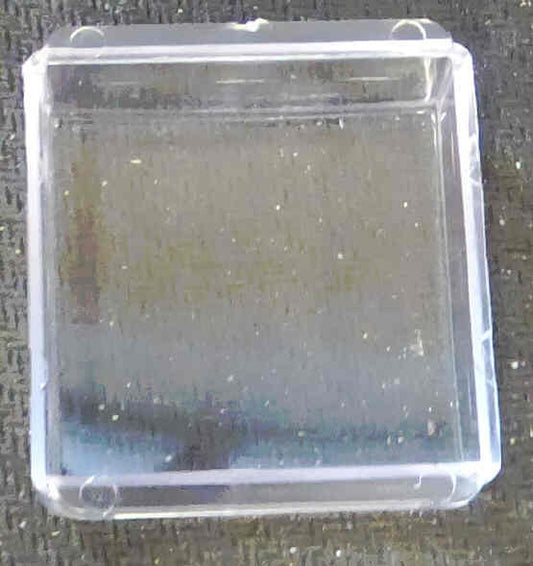 CAP, BUTTON, DESIGNER. SQUARE, CLEAR ADAMS # AS472-03