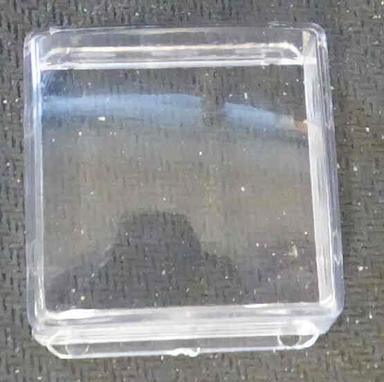 CAP, BUTTON, DESIGNER. SQUARE, CLEAR ADAMS # AS472-03