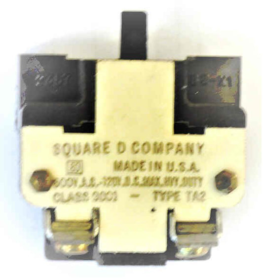 SWITCH, BUTTON, , N.O. CONTACTS 600 VOLT MAX SQUARE D 9001 TA2