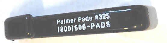 HOOK, PAD, BLACK, PLASTIC, EDGE HANGING, PALMER # 325