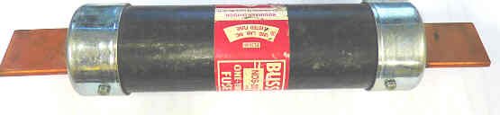 FUSE, 200 AMP, 600 VOLTS, 6 LONG, ONE-TIME BUSSMAN NOS-200