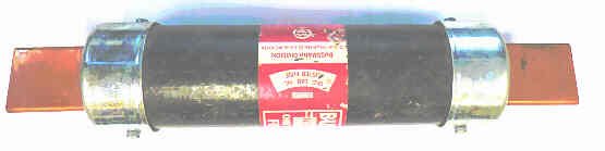 FUSE, 200 AMP, 600 VOLTS, 6 LONG, ONE-TIME BUSSMAN NOS-200