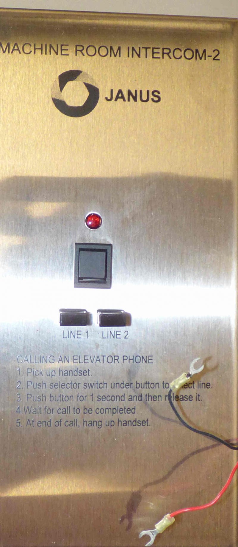 INTERCOM, MACHINE ROOM, PHONE, JANUS PART # SHW-MRI-2