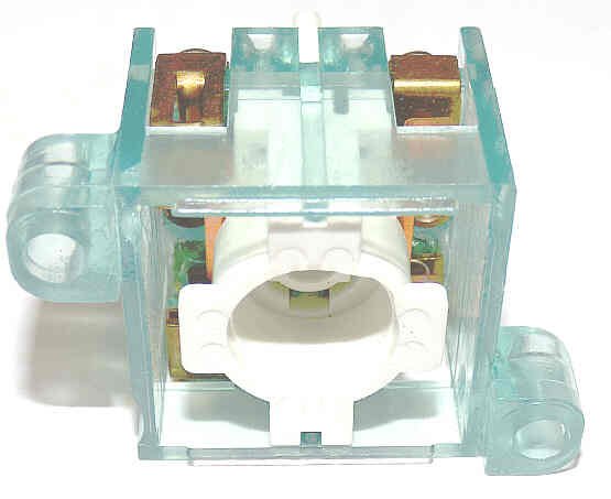 BASE, CONTACT, 1 NO/ 1 NC CONTACT GREEN OR SEPIA ADAMS # AS451C