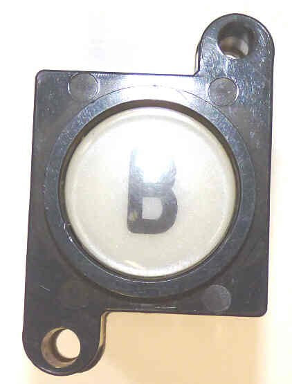 BUTTON, SURVIVOR, CALIFORNIA, MARKED B ADAMS # ASC452CL-B