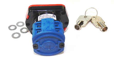 SWITCH. KEYED, RUN/STO[, RED BEZEL DUPAR #US91STXR2C2