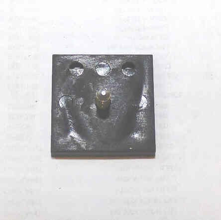 BUTTON, 7/8 SQUARE, ALUMINUM ARROW OTIS # 323BH2
