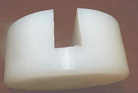 INSERT. GUIDE SHOE, ROUND, NYLON, 4 X 1 3/4 CANTON # 15275