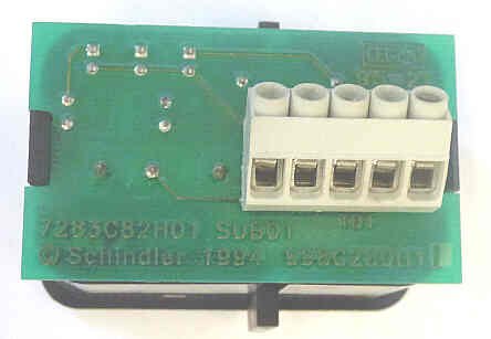 PUSHBUTTON COMPLETE, MARKED TELEPHONE SYMBOL SCHINDLER SERIES # 8544C17G04