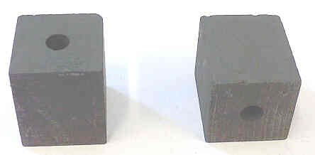CONTACT, METAL GRAPHITE, 1 X 1X 1 3/16, 1/4 MOUNTING HOLE, TURNBULL #11133M