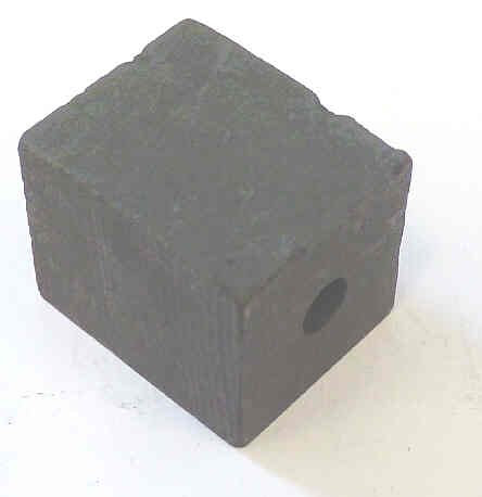 CONTACT, METAL GRAPHITE, 1 X 1X 1 3/16, 1/4 MOUNTING HOLE, TURNBULL #11133M