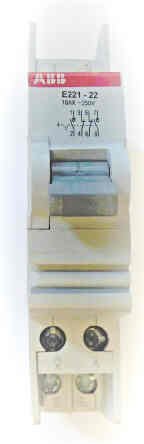 RELAY, OVERLOAD, 16 AMP, 250 VOLT ABB # E221-22