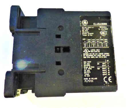 CONTACTOR, 3 POLE, 110-20 VAC, 55A MCE# 35-72-CL45 GE # CL45