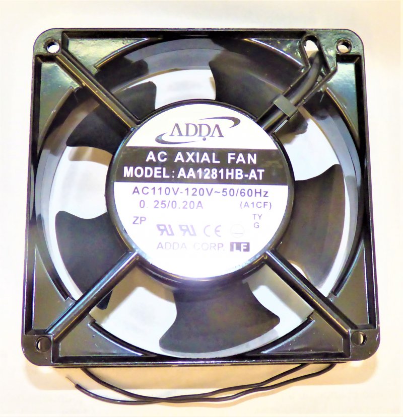 FAN, BOX, 5 SQ, CONTROLLER COOLING 110-120VAC, .ADDA # AA1281HB-AT