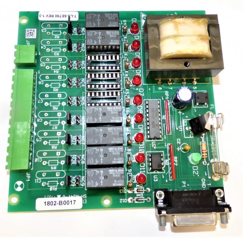 BOARD, CIRCUIT, WITH RELAYS AS SHOWN, MCE # ET-LS-SET90