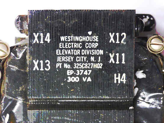 TRANSFORMER, 300 VA, 230/460 PRI, 115/157 SEC. WESTINGHOUSE # 325C827H02