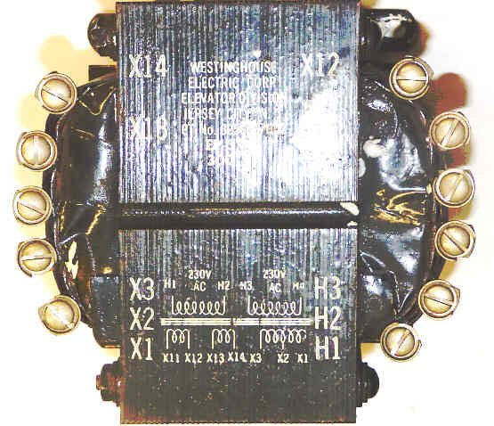 TRANSFORMER, 300 VA, 230/460 PRI, 115/157 SEC. WESTINGHOUSE # 325C827H02