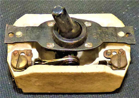 SWITCH. TOGGLE, ON-OFF, PORCELAIN ENCLOSURE, OBSOLETE A H & H #8381-14