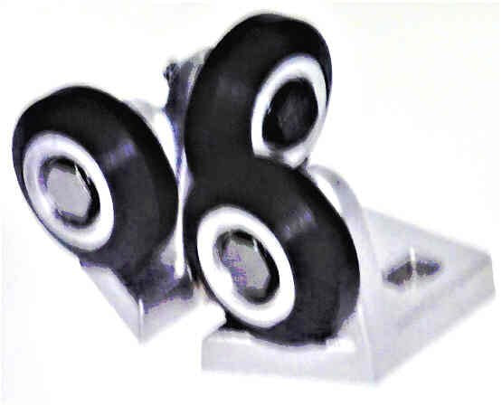 ASSEMBLY, ROLLER GUIDE, THREE 3 1'4 NEOPRENE ROLLERS, ELPRO # 803RG