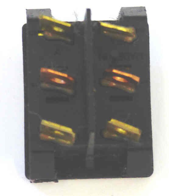 SWITCH, ROCKER, MAINTAINED, DPDT, MARKED ON-IND-0FF, CABINET USE