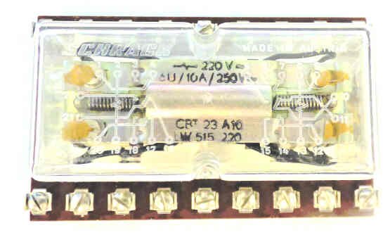 RELAY, LATCHING, 6PDT, 220 VAC SCHRACK # LW515220CBT23A10