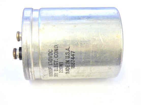 CAPACITOR, 1600 MFD @ 150 VDC OTIS # 226W1