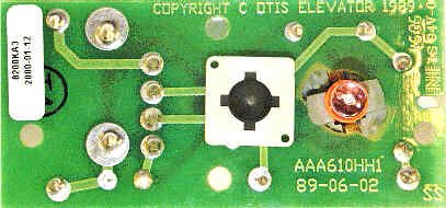 BOARD, CIRCUIT 28 V ORANGE LED, LRS & LRV 7069AF BUTTON ASSEMBLIES OTIS #8200KA3